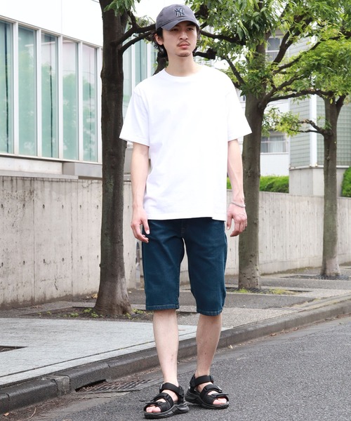 HANES(ヘインズ)の「【HANES/ヘインズ】レギュラーフィット ストレッチデニム ショートパンツ(その他パンツ・メンズ・インディゴブルー/ダークインディゴブルー/ライトインディゴブルー・M/L/LL/S)」の21枚目の写真