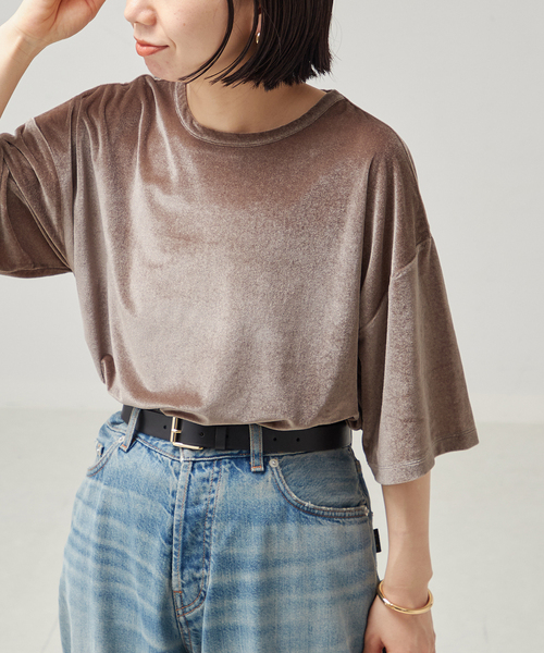 【journal standard L'essage】ベロアTシャツ JOURNAL STANDARD L'ESSAGE｜ベロアTシャツ | Rakuten Fashion