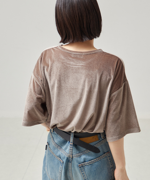 ベロアTシャツ（Tシャツ/カットソー）｜journal standard L