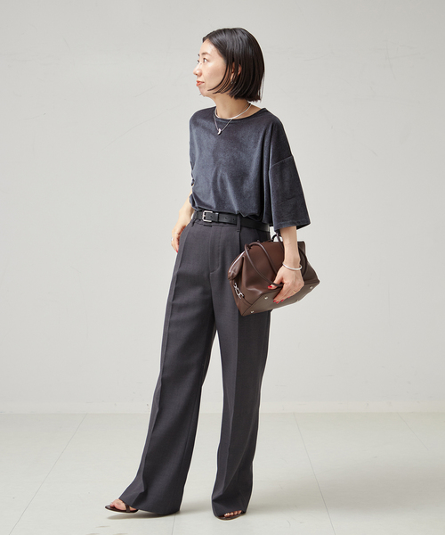【journal standard L'essage】ベロアTシャツ ベロアTシャツ（Tシャツ/カットソー）｜journal standard L
