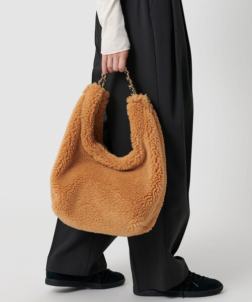 ビューティー＆ユース ユナイテッドアローズ（BEAUTY&YOUTH）/【一部別注】＜VIOLAd’ORO＞ELMO ボア チェーン ショルダーバッグ セール】【一部別注】＜VIOLAd'ORO＞ELMO ボア チェーン ショルダー