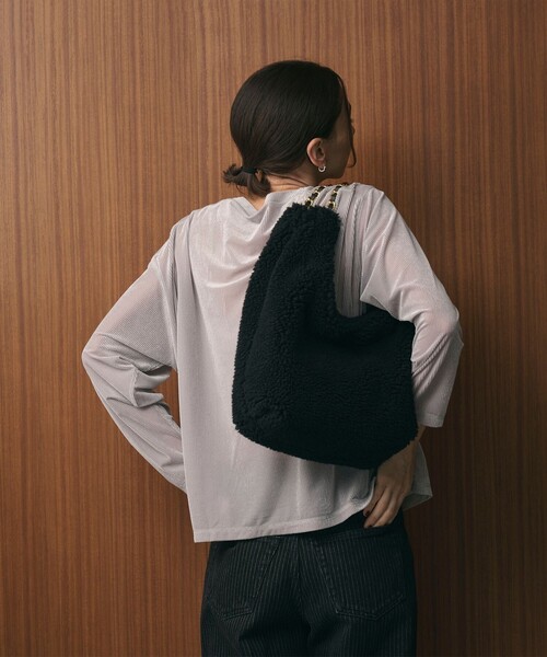 ビューティー＆ユース ユナイテッドアローズ（BEAUTY&YOUTH）/【一部別注】＜VIOLAd’ORO＞ELMO ボア チェーン ショルダーバッグ セール】【一部別注】＜VIOLAd'ORO＞ELMO ボア チェーン ショルダー