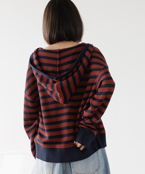 PBLIM(ページボーイリム)の「《UNISEX》ボーダーメッシュパーカー(パーカー・レディース・ブラック/ネイビー・SMALL/MEDIUM)」の16枚目の写真