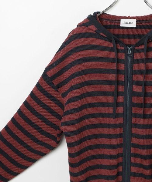 PBLIM(ページボーイリム)の「《UNISEX》ボーダーメッシュパーカー(パーカー・レディース・ブラック/ネイビー・SMALL/MEDIUM)」の8枚目の写真