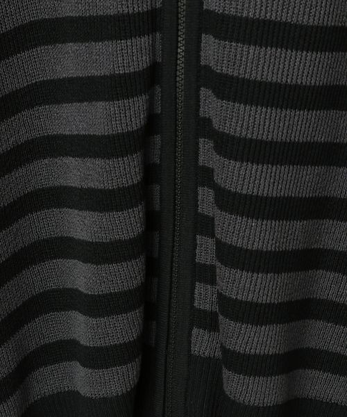 PBLIM(ページボーイリム)の「《UNISEX》ボーダーメッシュパーカー(パーカー・レディース・ブラック/ネイビー・SMALL/MEDIUM)」の3枚目の写真