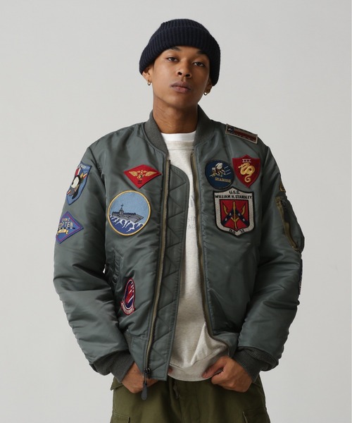 AVIREX（アヴィレックス）の「《VINTAGE LINE》MA-1 "TOP GUN CUSTOM"/ MA-1 "トップガン カスタム" / AVIREX / アヴィレックス（MA-1・メンズ・セージグリーン/ロイヤルブルー・XX-LARGE/MEDIUM/LARGE/X-LARGE）」の22枚目の写真