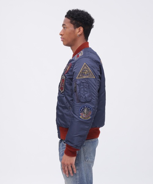 AVIREX（アヴィレックス）の「《VINTAGE LINE》MA-1 "TOP GUN CUSTOM"/ MA-1 "トップガン カスタム" / AVIREX / アヴィレックス（MA-1・メンズ・セージグリーン/ロイヤルブルー・XX-LARGE/MEDIUM/LARGE/X-LARGE）」の8枚目の写真