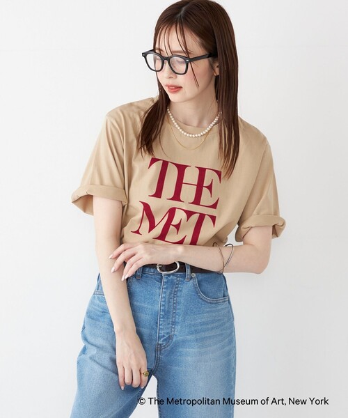 SHIPS Colors:THE MET コラボ フロッキー ロゴ Tシャツ（Tシャツ