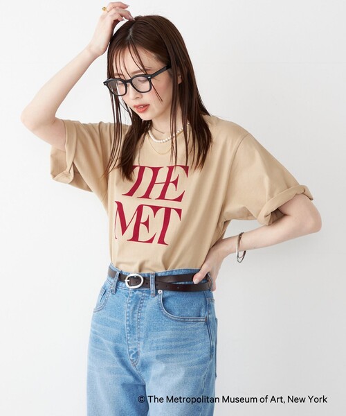 SHIPS - オレンジ❇︎新品未使用❇︎限定ヘリノックス×SHIPSコラボ SHIPS Colors:THE MET コラボ フロッキー ロゴ Tシャツ（Tシャツ