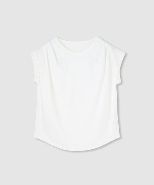 allureville(アルアバイル)の「ショルダータックフレンチプルオーバー(Tシャツ/カットソー・レディース・オフホワイト/モカ・2)」の2枚目の写真