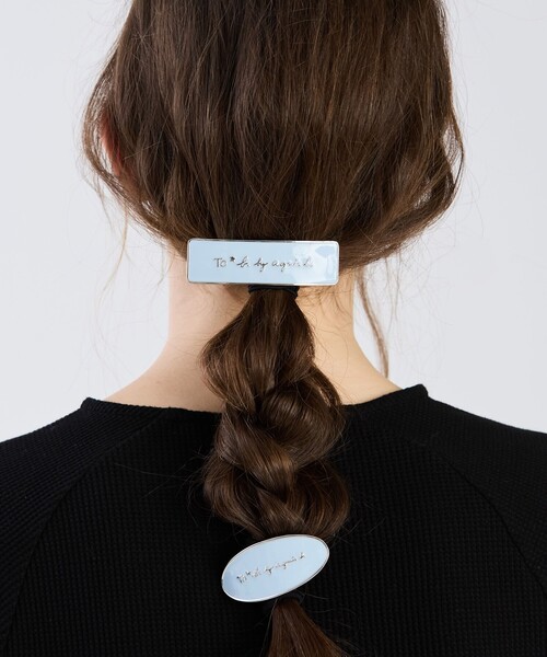 To b. by agnes b.（トゥービーバイアニエスベー）の「カラー エポキシ ヘアタイ（ヘアゴム・レディース・ブルー系その他・FREE）」の5枚目の写真