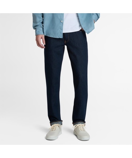 Timberland(ティンバーランド)の「スリム デニム パンツ メンズ(デニムパンツ・メンズ・ダークブルー・29inch/30inch/32inch/34inch/36inch/38inch)」の1枚目の写真