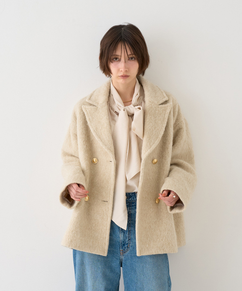 EMMA ROUGE VIF(エマルージュヴィフ)の「【一部店舗限定】袖ボリュームボウタイブラウス(シャツ/ブラウス・レディース・アイボリー/モカ/ピンク・フリー)」の7枚目の写真