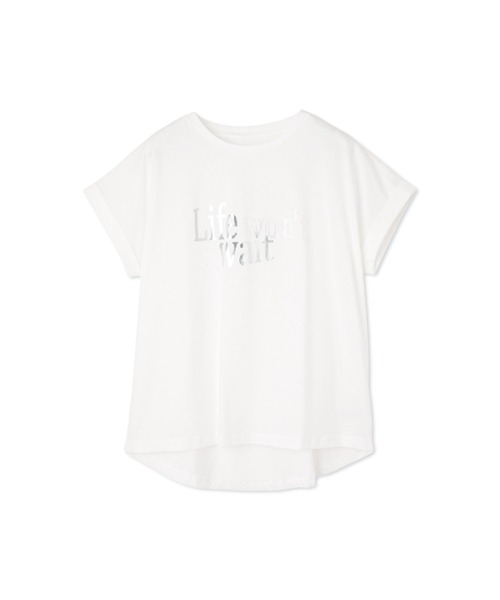 Droite lautreamont(ドロワットロートレアモン)の「ドライタッチコットンNEWロゴTシャツ≪洗濯機で洗える≫(Tシャツ/カットソー・レディース・チャコールグレー/オフホワイト/アイボリー・M)」の22枚目の写真