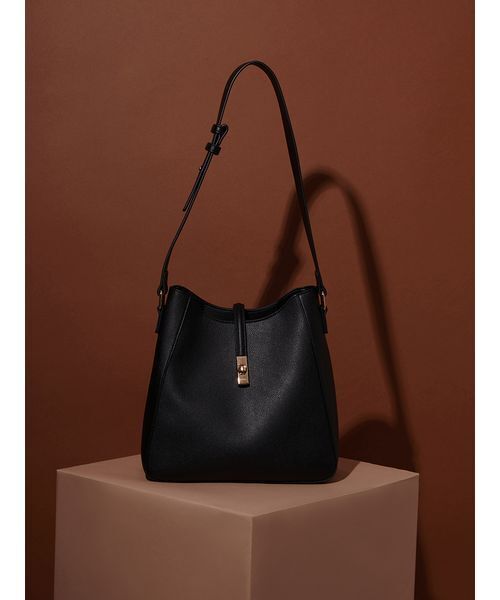 SNIDEL バッグ スナイデル SNIDEL キャンバスロゴバッグ （BLK） -ファッション