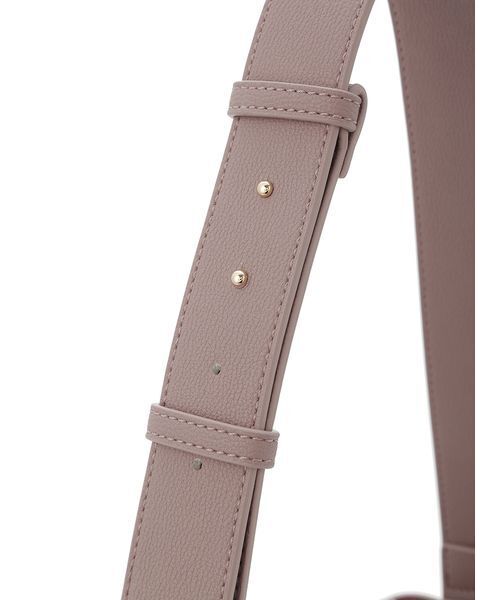 SNIDEL(スナイデル)の「ツイストメタルトートバッグ(トートバッグ・レディース・キャメル/ピンク/ブラック・F)」の4枚目の写真