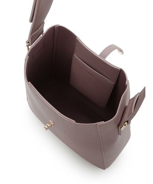 SNIDEL(スナイデル)の「ツイストメタルトートバッグ(トートバッグ・レディース・キャメル/ピンク/ブラック・F)」の5枚目の写真