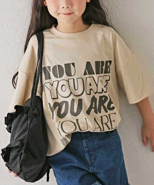 CIAOPANIC TYPY（チャオパニックティピー）の「【KIDS】【男女兼用】アソートプリントマルシェTEE（Tシャツ/カットソー・キッズ・ホワイト/ブラック/ベージュ/ブルー/アイボリー/ボルドー/オフホワイト/グレー/ベージュ系その他/ブルー系その他/バーガンディー/ホワイト系その他2/ホワイト系その他3/ホワイト系その他/グレー系その他・110/130/150）」の10枚目の写真