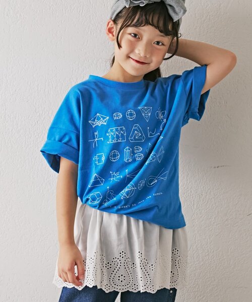 CIAOPANIC TYPY（チャオパニックティピー）の「【KIDS】【男女兼用】アソートプリントマルシェTEE（Tシャツ/カットソー・キッズ・ホワイト/ブラック/ベージュ/ブルー/アイボリー/ボルドー/オフホワイト/グレー/ベージュ系その他/ブルー系その他/バーガンディー/ホワイト系その他2/ホワイト系その他3/ホワイト系その他/グレー系その他・110/130/150）」の13枚目の写真