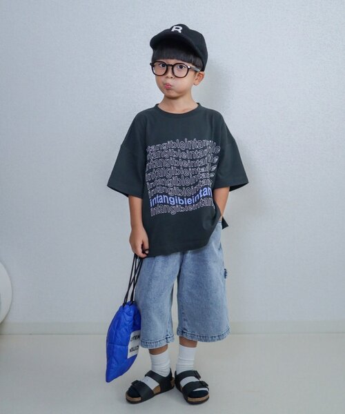 CIAOPANIC TYPY（チャオパニックティピー）の「【KIDS】【男女兼用】アソートプリントマルシェTEE（Tシャツ/カットソー・キッズ・ホワイト/ブラック/ベージュ/ブルー/アイボリー/ボルドー/オフホワイト/グレー/ベージュ系その他/ブルー系その他/バーガンディー/ホワイト系その他2/ホワイト系その他3/ホワイト系その他/グレー系その他・110/130/150）」の20枚目の写真