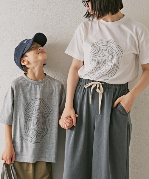 CIAOPANIC TYPY（チャオパニックティピー）の「【KIDS】【男女兼用】アソートプリントマルシェTEE（Tシャツ/カットソー・キッズ・ホワイト/ブラック/ベージュ/ブルー/アイボリー/ボルドー/オフホワイト/グレー/ベージュ系その他/ブルー系その他/バーガンディー/ホワイト系その他2/ホワイト系その他3/ホワイト系その他/グレー系その他・110/130/150）」の3枚目の写真