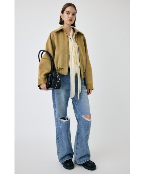 セール】【25年AW新作】F/SUEDE GATHER ブルゾン（ブルゾン）｜MOUSSY