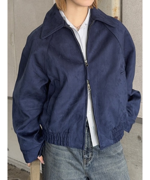 25年AW新作】F/SUEDE GATHER ブルゾン（ブルゾン）｜MOUSSY