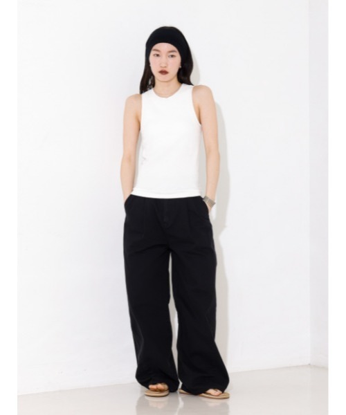 NOMINE（ノミネ）の「【NOMINE/ノミネ】カップインテレコタンク（タンクトップ・メンズ・ブラック/ホワイト/ブラウン・フリー）」の8枚目の写真