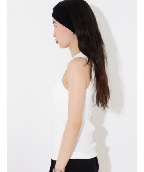 NOMINE（ノミネ）の「【NOMINE/ノミネ】カップインテレコタンク（タンクトップ・メンズ・ブラック/ホワイト/ブラウン・フリー）」の4枚目の写真