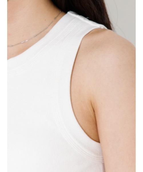 NOMINE（ノミネ）の「【NOMINE/ノミネ】カップインテレコタンク（タンクトップ・メンズ・ブラック/ホワイト/ブラウン・フリー）」の6枚目の写真