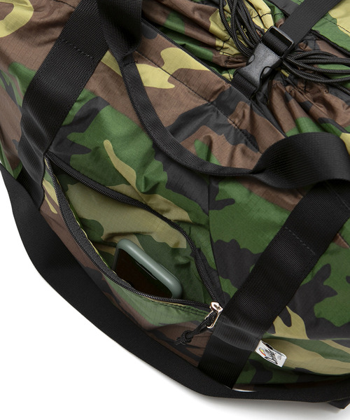 Drifter(ドリフター)の「PACK SHOULDER DUFFEL/パックショルダーダッフル(ボストンバッグ・メンズ・グリーン系カモフラージュ/ブラック・FREE)」の14枚目の写真