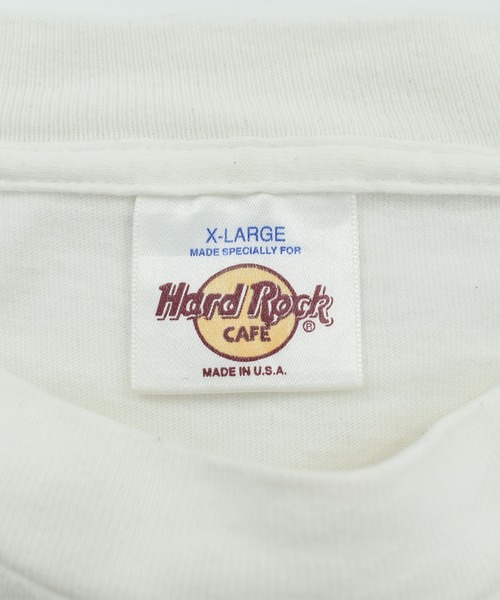 VINTAGE（ヴィンテージ）の「【USED】90’s HARD ROCK CAFE 企業ロゴ Tシャツ USA製（Tシャツ/カットソー・メンズ・ホワイト・X-LARGE）」の3枚目の写真