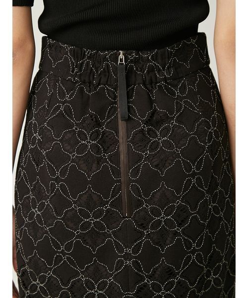 FRAY I.D(フレイアイディー)の「コードバイカラーレースタイトスカート(スカート・レディース・ブラック/ホワイト/ブラウン・0/1)」の8枚目の写真