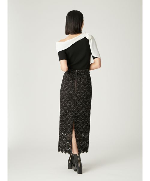 セール】コードバイカラーレースタイトスカート（スカート）｜FRAY I.D