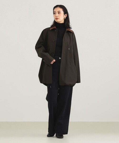 VACHEMENT（ヴァシュモン）の「VACHEMENT / タフタ クレリック ブルゾン（ブルゾン・レディース・ブラウン・ONE SIZE）」の6枚目の写真