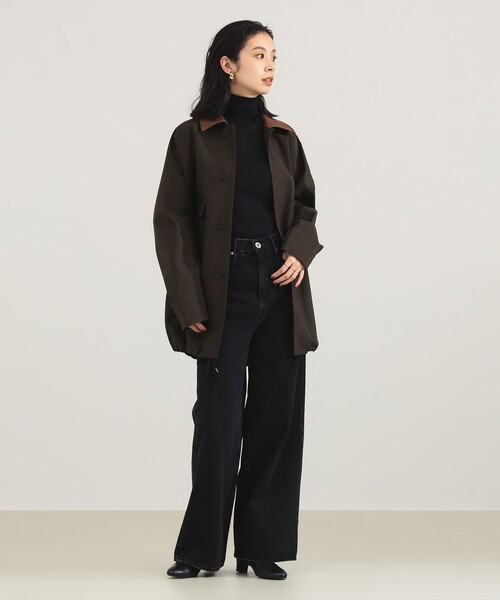 VACHEMENT（ヴァシュモン）の「VACHEMENT / タフタ クレリック ブルゾン（ブルゾン・レディース・ブラウン・ONE SIZE）」の4枚目の写真