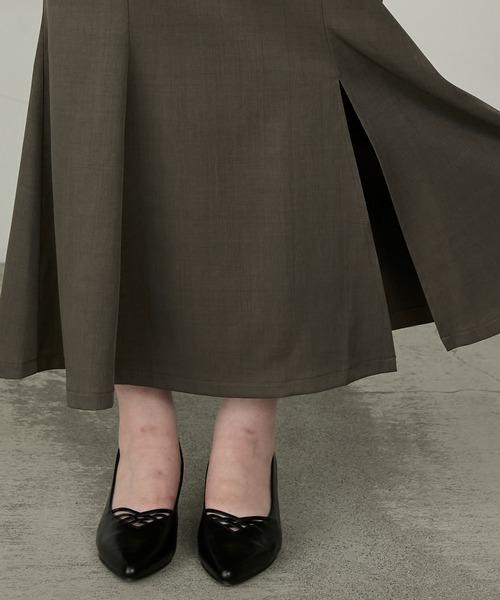 Cherir Mignon(シェリルミニョン)の「【Cherir Mignon】- Silhouette Couture -バックレースアップドレープデザインマーメイドロングスカート(スカート・レディース・チャコールグレー/ブラック/ブラウン・S/M)」の18枚目の写真