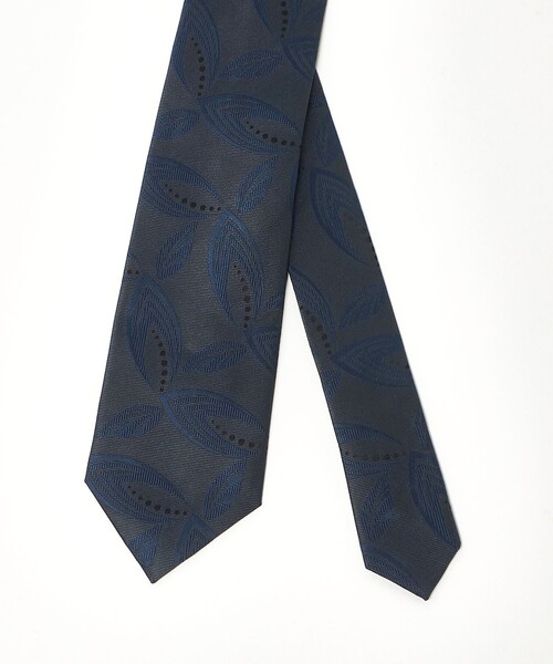Holliday & Brown（ホリデーアンドブラウン）の「＜HOLLIDAY＆BROWN＞リーフ ジャガード ネクタイ（ネクタイ・メンズ・グレー系/ブラウン系・FREE）」の9枚目の写真