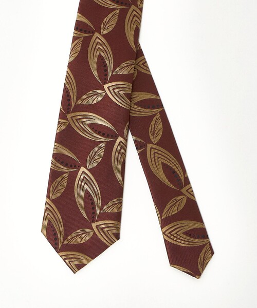 HOLLIDAY＆BROWN＞リーフ ジャガード ネクタイ（ネクタイ）｜Holliday