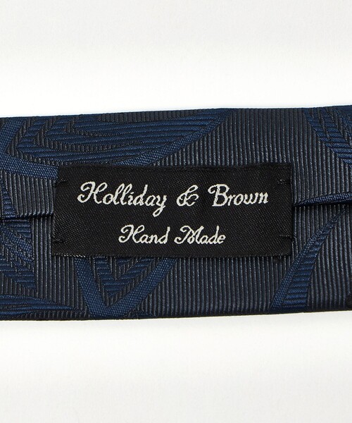 Holliday & Brown（ホリデーアンドブラウン）の「＜HOLLIDAY＆BROWN＞リーフ ジャガード ネクタイ（ネクタイ・メンズ・グレー系/ブラウン系・FREE）」の4枚目の写真