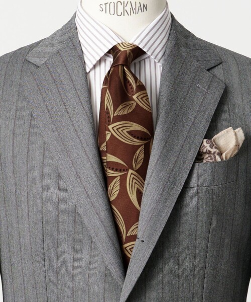 HOLLIDAY＆BROWN＞リーフ ジャガード ネクタイ（ネクタイ）｜Holliday