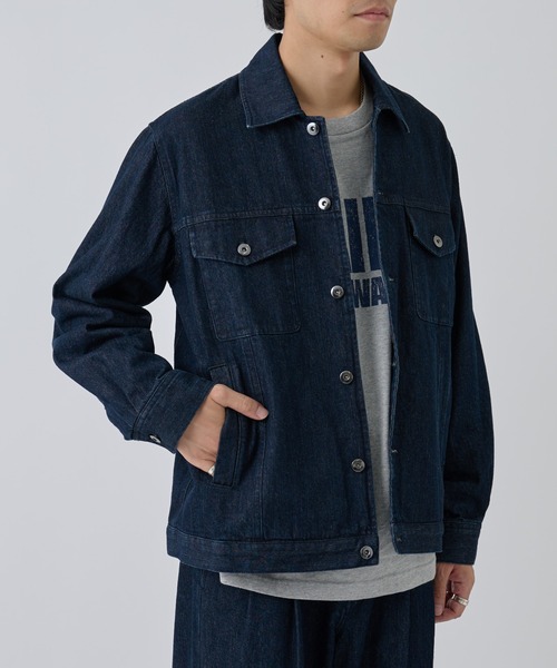 セール】デニムミニマルジャケット（デニムジャケット）｜COLONY 2139