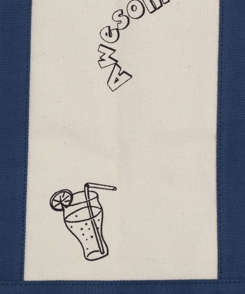 BAYFLOW（ベイフロー）の「落書きトートバッグ（トートバッグ・メンズ・ブラウン/ブルー・FREE）」の16枚目の写真