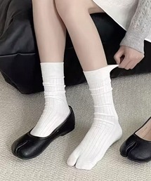 Jelly moo | 【 Jelly moo / ジェリームー 】 ベーシック リブ 足袋ソックス #(ソックス/靴下)