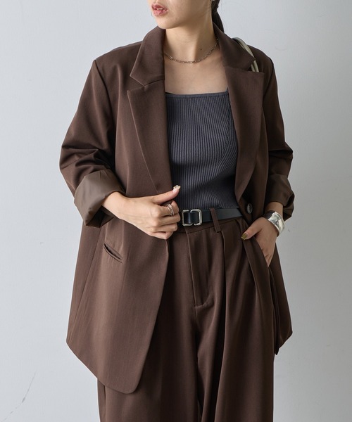 COLONY 2139（コロニートゥーワンスリーナイン）の「ロングテーラードジャケット（テーラードジャケット・レディース・ブラック/ブラウン・SMALL/MEDIUM）」の14枚目の写真