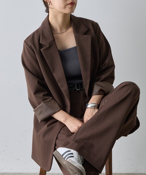 COLONY 2139（コロニートゥーワンスリーナイン）の「ロングテーラードジャケット（テーラードジャケット・レディース・ブラック/ブラウン・SMALL/MEDIUM）」の17枚目の写真