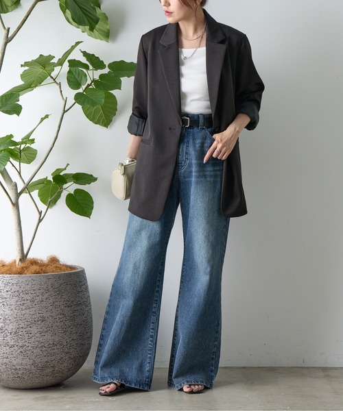 COLONY 2139（コロニートゥーワンスリーナイン）の「ロングテーラードジャケット（テーラードジャケット・レディース・ブラック/ブラウン・SMALL/MEDIUM）」の7枚目の写真