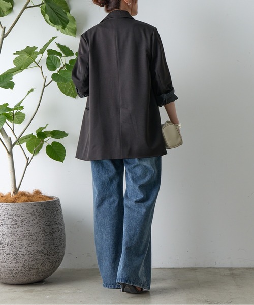 COLONY 2139（コロニートゥーワンスリーナイン）の「ロングテーラードジャケット（テーラードジャケット・レディース・ブラック/ブラウン・SMALL/MEDIUM）」の9枚目の写真