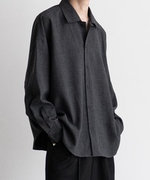 Casper John（キャスパージョン）の「Imitation wool huge shirts/イミテーションウールヒュージシャツ（シャツ/ブラウス）」