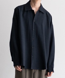 Casper John（キャスパージョン）の「Imitation wool huge shirts/イミテーションウールヒュージシャツ（シャツ/ブラウス）」